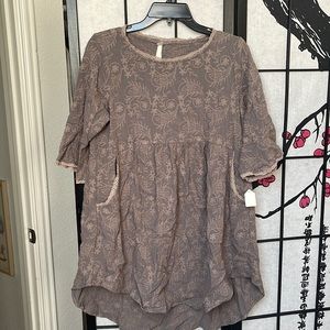 Uncle Frank Purple & Pink Boutique Blouse